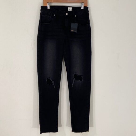ASOS Men's Black Distressed Jeans New With Tag, Size- Waist 30 - Picture 1 of 11